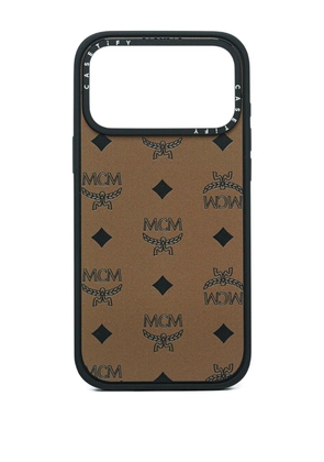 MCM x Casetify monogram-pattern iPhone 17 Pro Max case - Brown