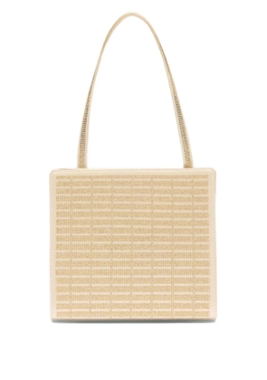 Genny So Chick crystal-embellished mini bag - Neutrals