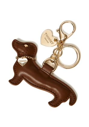 TWINSET dachshund keyring - Brown