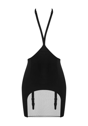 Maison Close Pure Tentation skirted harness bodysuit - Black