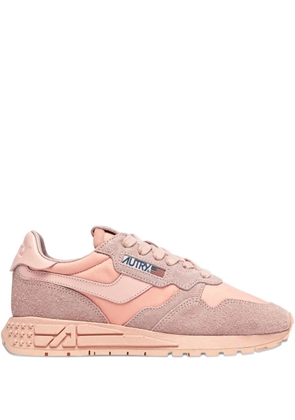 Autry logo suede sneakers - Pink