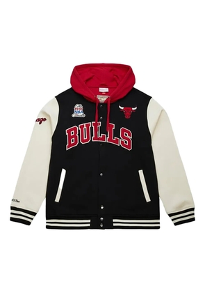 Mitchell & Ness x Chicago Bulls Courtside fleece bomber jacket - Black