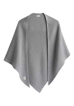 Tommy Hilfiger embroidered shawl - Grey