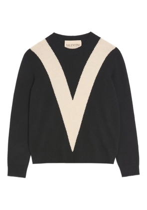 Valentino Garavani crew-neck wool sweater - Black