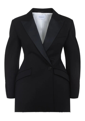 Givenchy Cacoon peaked-collar jacket - Black
