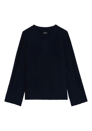 Zadig&Voltaire Torny V-neck blouse - Blue