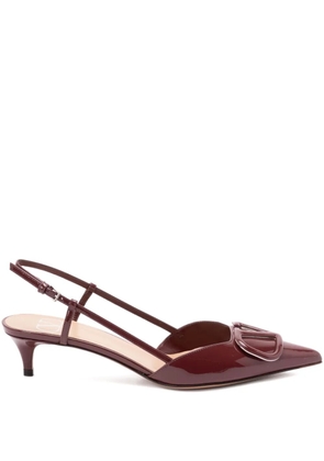 Valentino Garavani 40mm Vlogo slingback pumps - Brown