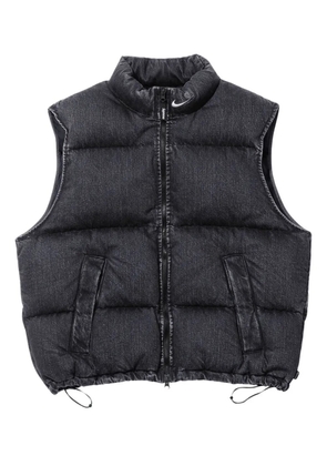 Supreme x Nike denim puffer gilet - Black