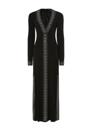 Temperley London Gallantry V-neck dress - Black
