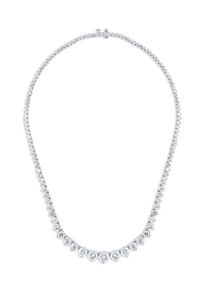Jewels Aficionado Riviera diamond tennis necklace - Silver