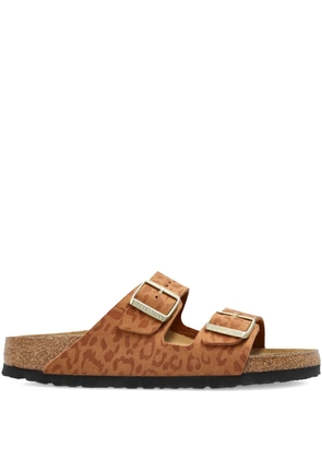 Birkenstock Arizona animal-print buckle sandals - Brown