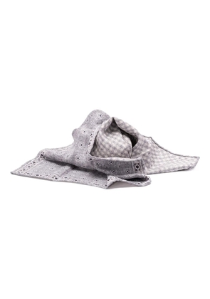 Brunello Cucinelli patterned silk scarf - Grey