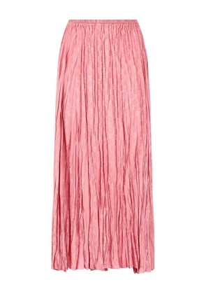 Roberto Cavalli pleated midi skirt - Pink