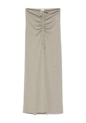 Nanushka ruched maxi skirt - Grey