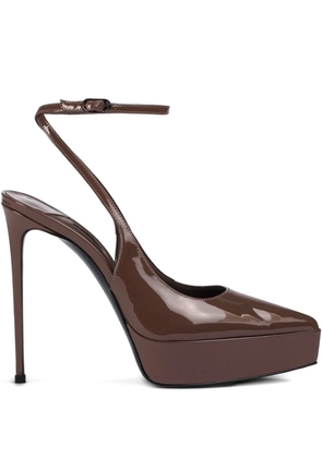 Le Silla 140mm Uma slingback pumps - Brown