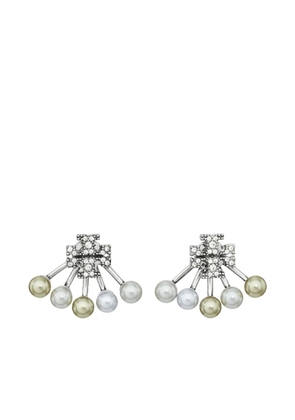 Tory Burch Moondance front-back earrings - Silver