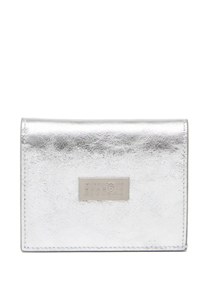 MM6 Maison Margiela single-stitch logo wallet - Silver