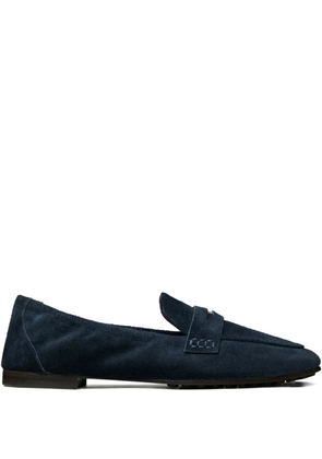 Tory Burch penny-strap suede loafers - Blue