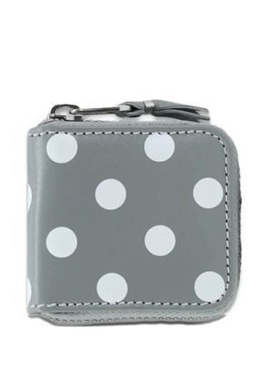 Comme Des Garçons Wallet Leather Line Coin polka-dot pouch - Grey