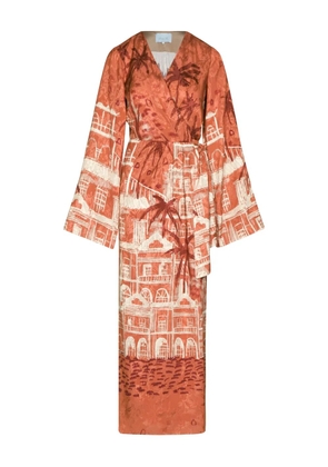 Johanna Ortiz Ollantay printed maxi dress - Red