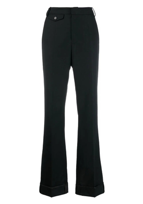 Zadig&Voltaire Poetia turn-up hem gabardine trousers - Black