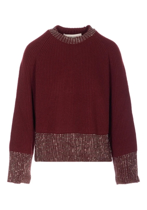 Golden Goose embelished knit sweater - Red