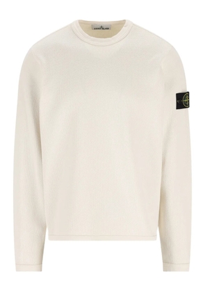 Stone Island waffle crew-neck sweater - Neutrals
