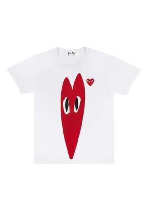Comme Des Garçons Play heart-eye T-shirt - White