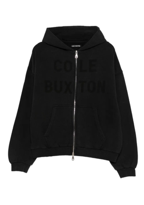COLE BUXTON logo-print zip-up hoodie - Black