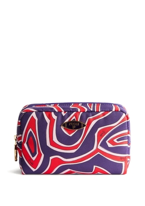 PUCCI labirinto-print beauty case - Purple