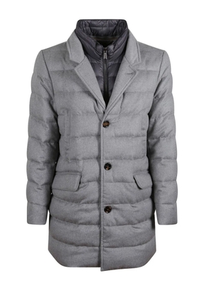 Moorer Costanzo single-breasted padded coat - Grey