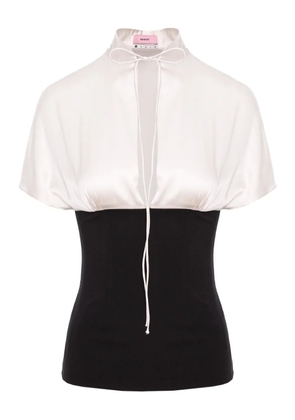 MANURÍ Daisy short-sleeve top - Black