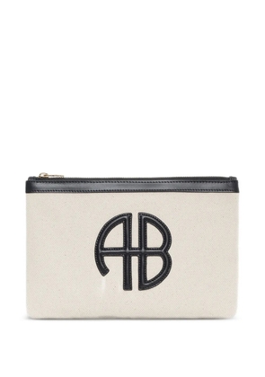 ANINE BING Lili clutch bag - Neutrals