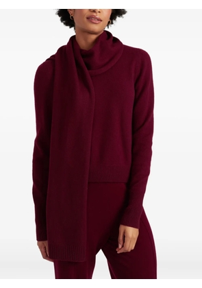 Chinti & Parker ribbed-edges scarf - Red