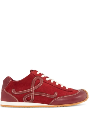 LOEWE logo appliqué ballet runner sneakers - Red