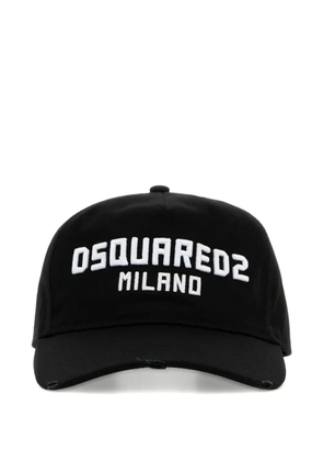 DSQUARED2 embroidered cotton baseball cap - Black