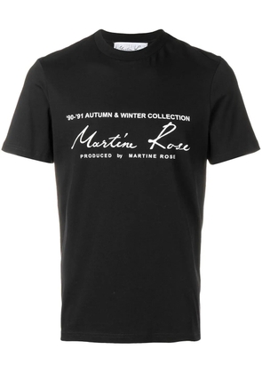 Martine Rose logo print cotton T-shirt - Black