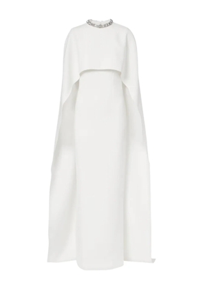 Roland Mouret crystal-neck maxi dress - White