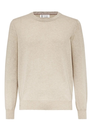 Brunello Cucinelli cashmere fitted jumper - Neutrals
