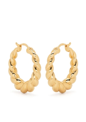 Missoma Twisted Tidal medium hoop earrings - Gold