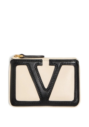 Valentino Garavani logo-detail wallet - Neutrals