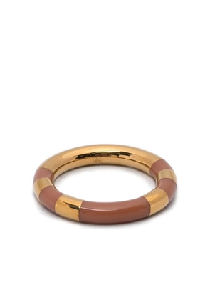Aurelie Bidermann striped-embellishment ring - Gold