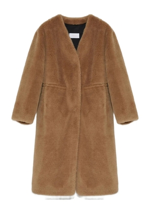 Yves Salomon pocket wool coat - Brown