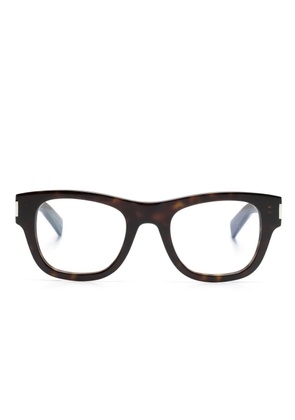 Saint Laurent Eyewear wayfarer-frame glasses - Brown