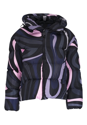 PUCCI Iride-print puffer jacket - Black