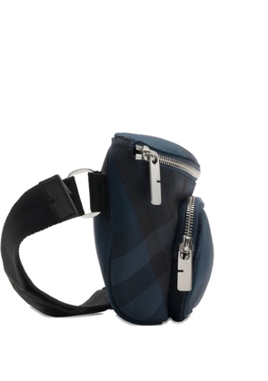 Burberry check-pattern belt bag - Blue