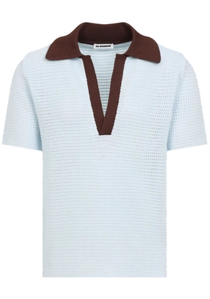 Jil Sander V-neck polo shirt - Blue