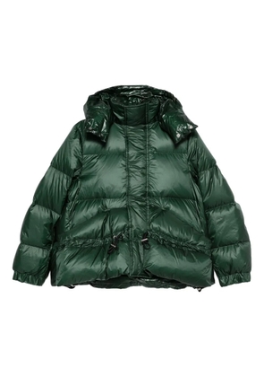 sacai hooded quilted puffer jacket - Green