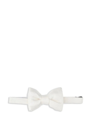 TOM FORD textured bow tie - White