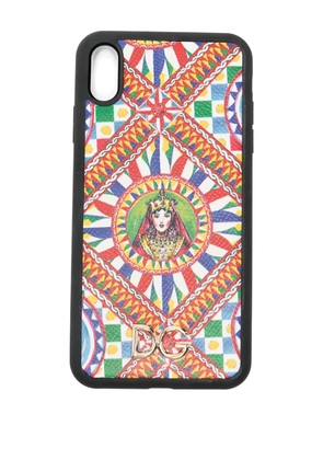 Dolce & Gabbana DG-logo patterned phone case - Black